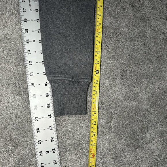 Lululemon Scuba Hoodie Women Size 4 Heathered Gray Sweatshirt Lime Logo - Picture 10 of 11